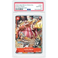 Lucky.Roux 2025 One Piece Premium Booster -The Best- Vol. 2 Alternate Art #PRB02-003 PSA Authenticated 10 Card