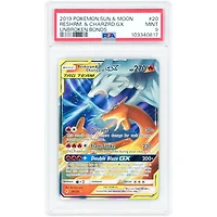 Reshiram & Charizard GX 2019 Pokemon Unbroken Bonds Ultra Rare #20 PSA Authenticated 9 Card