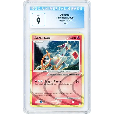Arceus 2009 Pokemon Platinum Arceus Holo Rare #AR3 CGC Authenticated 9 Card