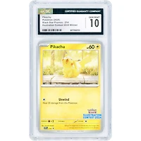 Pikachu 2025 Pokemon Scarlet & Violet Illustration Contest '24 Black Star Promo #214 CGC Authenticated 10 Card