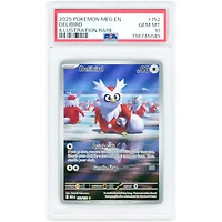Delibird 2025 Pokemon Mega Evolution Illustration Rare #152 PSA Authenticated 10 Card