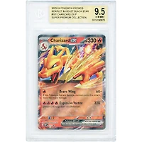 Charizard EX 2024 Pokemon Scarlet & Violet Super Premium Collection Black Star Promo #161 BGS Authenticated 9.5 Card