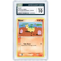 Numel 2006 Pokemon EX Crystal Guardians Common #59 CGC Authenticated 10 Card