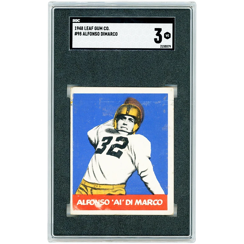 Alfonso Di Marco Iowa Hawkeyes 1948 Leaf Gum Co. #98 SGC Authenticated 3 Rookie Card
