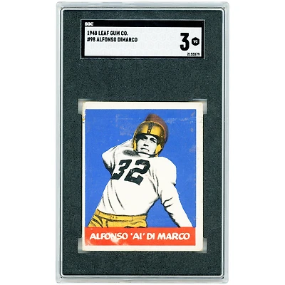 Alfonso Di Marco Iowa Hawkeyes 1948 Leaf Gum Co. #98 SGC Authenticated 3 Rookie Card