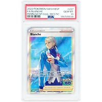 Blanche 2022 Pokemon Sword & Shield Pokemon Go Special Collection Mystic Black Star Promo #SWSH227 PSA Authenticated 10 Card