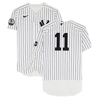 Anthony Volpe New York Yankees Game-Used #11 White Pinstripe Jersey vs. Boston Red Sox on June 7, 2026
