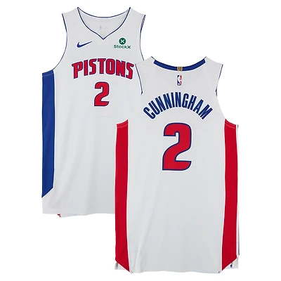 Cade Cunningham Detroit Pistons Game-Used #2 White Nike Jersey vs. Orlando Magic on May 1, 2026 - Size 52+6