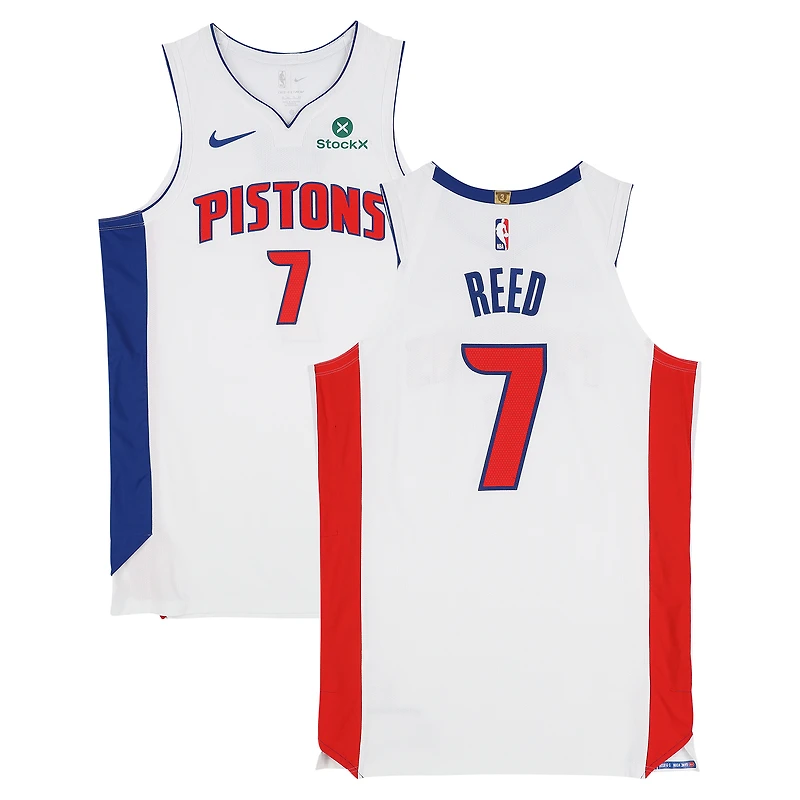 Paul Reed Detroit Pistons Game-Used #7 White Nike Jersey vs. Cleveland Cavaliers on May 9 and 11, 2026 - Size 50+4