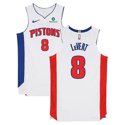 Caris LeVert Detroit Pistons Game-Used #8 White Nike Jersey Worn During Games Played on April 25, 27, and 29, 2026 - Size 48+4