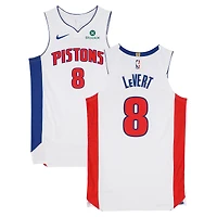 Caris LeVert Detroit Pistons Game-Used #8 White Nike Jersey Worn During Games Played on April 25, 27, and 29, 2026 - Size 48+4