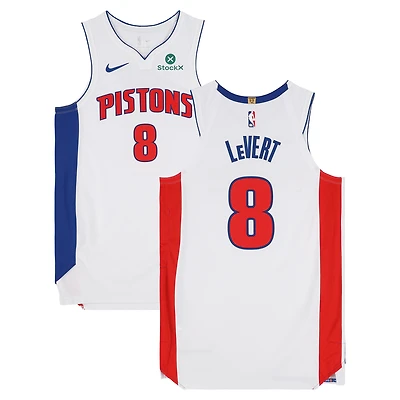 Caris LeVert Detroit Pistons Game-Used #8 White Nike Jersey Worn During Games Played on May 5, 7, 9, and 11, 2026 - Size 48+4