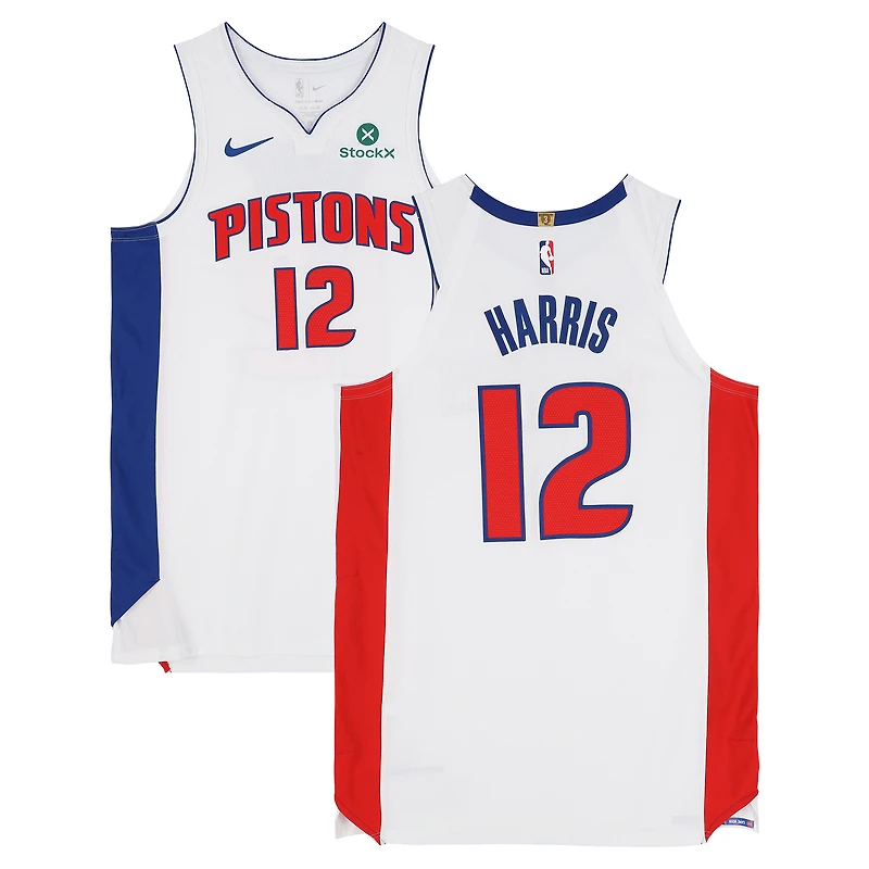 Tobias Harris Detroit Pistons Game-Used #12 White Nike Jersey vs. Orlando Magic on May 1 and vs. Cleveland Cavaliers on May 15, 2026 - Size 50+4