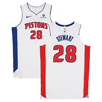 Isaiah Stewart Detroit Pistons Game-Used #28 White Nike Jersey Worn During Games Played on May 5, 7, and 11, 2026 - Size 54+6