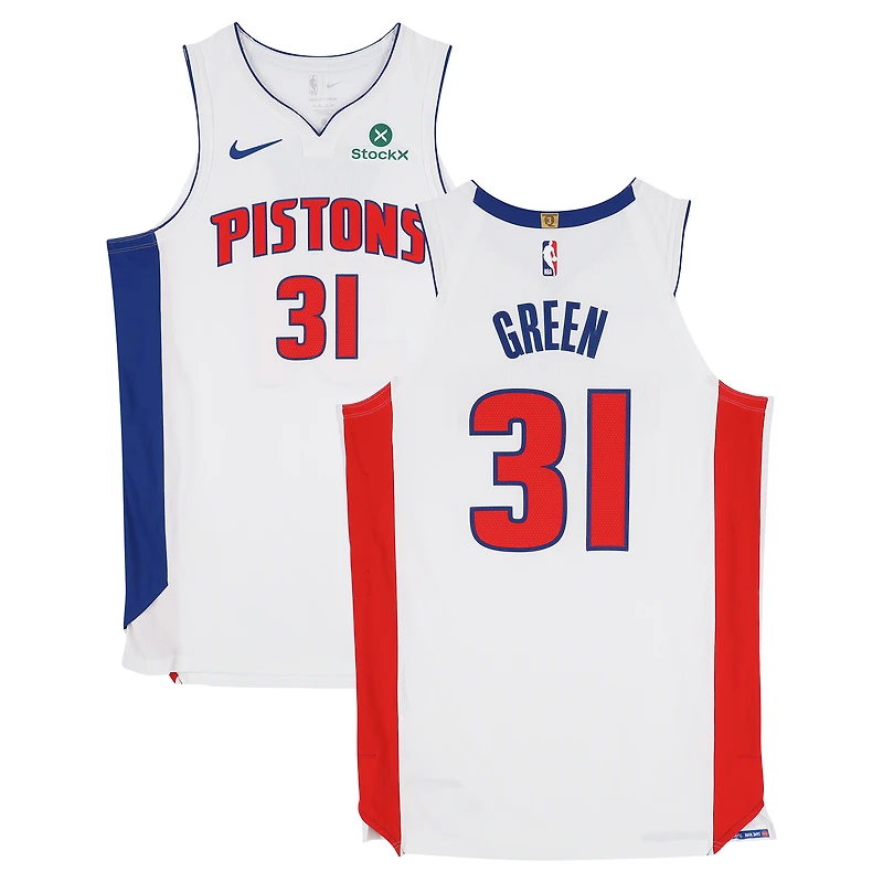 Javonte Green Detroit Pistons Game-Used #31 White Nike Jersey Worn During Games Played on April 25, 27, and 29, 2026 - Size 50+4