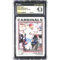 Yadier Molina St. Louis Cardinals Autographed 2004 Topps #324 CGC Fanatics Witnessed Authenticated 9.5/10 Rookie Card