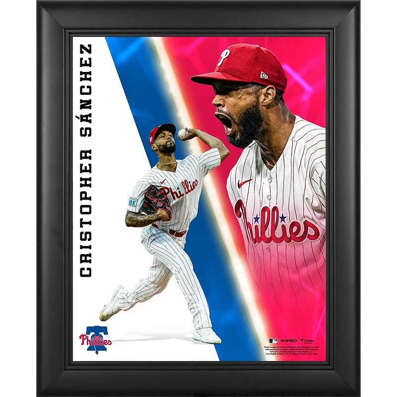 Cristopher Sanchez Philadelphia Phillies Framed 13" x 16" Radiance Collage