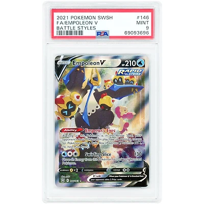 Empoleon V 2021 Pokemon Battle Styles Alternate Full Art #146 PSA Authenticated 9 Card