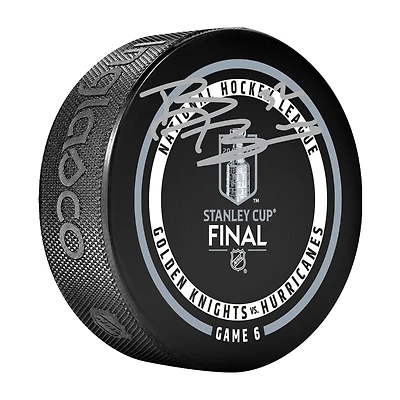 Brandon Bussi Carolina Hurricanes Autographed 2026 Stanley Cup Champions Official Game Puck