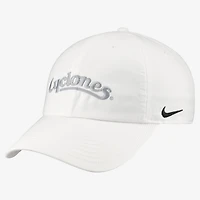 Unisex Nike  Iowa State Cyclones White Club Adjustable Hat