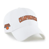 Men's '47 White New York Knicks Champioknicks Clean Up Adjustable Hat