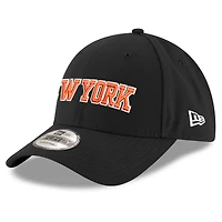 Youth New Era  Black New York Knicks Wordmark Adjustable Hat