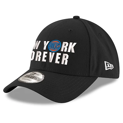 Youth New Era  Black New York Knicks New York Forever Adjustable Hat