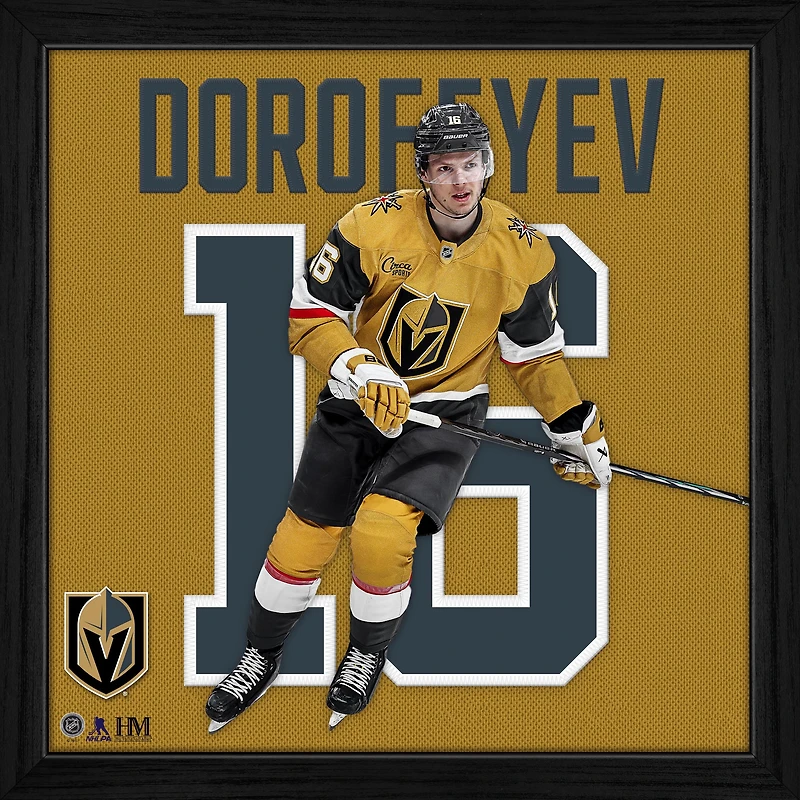 Highland Mint Pavel Dorofeyev Vegas Golden Knights 13" x 13" Impact Jersey Framed Photo