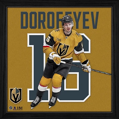 Highland Mint Pavel Dorofeyev Vegas Golden Knights 13" x 13" Impact Jersey Framed Photo