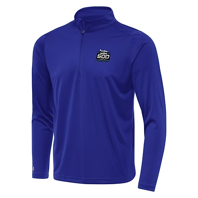 Men's Antigua Royal 2027 Daytona 500 Tribute Quarter-Zip Pullover
