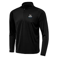 Men's Antigua Black 2027 Daytona 500 Tribute Quarter-Zip Pullover