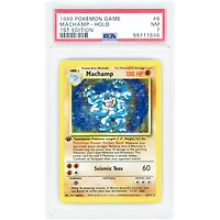 Machamp 1999 Pokemon Deck Exclusives 1st Edition Holo Rare #8 PSA Authenticated 7 Card