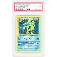 Gyarados 1999 Pokemon Base Set Shadowless Holo Rare #6 PSA Authenticated 7 Card