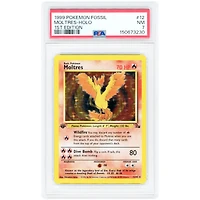 Moltres 1999 Pokemon Fossil 1st Edition Holo Rare #12 PSA Authenticated Card