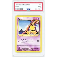 Abra 1999 Pokemon Base Set Unlimited Common #43 PSA Authenticated 9 Card