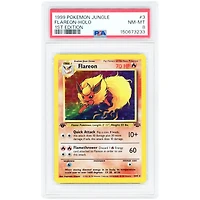 Flareon 1999 Pokemon Jungle 1st Edition Holo Rare #3 PSA Authenticated 8 Card