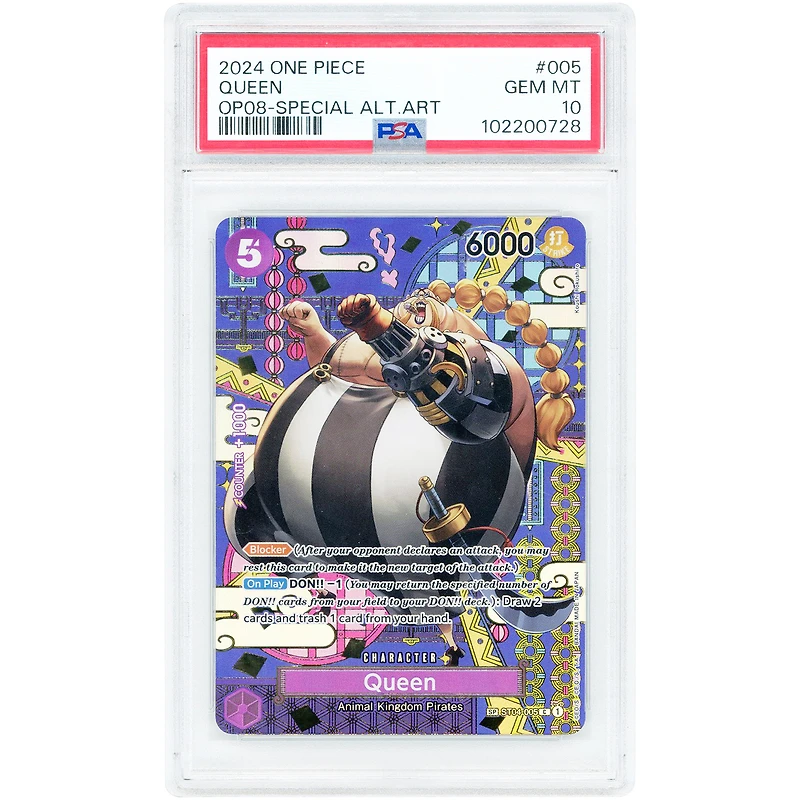 Queen 2024 One Piece Two Legends C - SP #ST04-005 PSA Authenticated 10 Card