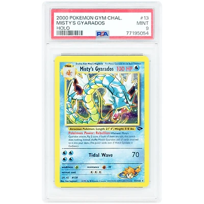 Misty's Gyarados 2000 Pokemon Gym Challenge Holo Rare #13 PSA Authenticated 9 Card