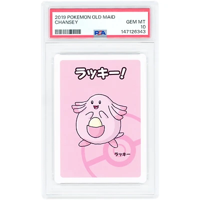 Chansey 2019 Pokemon Old Maid Japanese Rare #NNO PSA Authenticated 10 Card