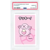 Chansey 2019 Pokemon Old Maid Japanese Rare #NNO PSA Authenticated 10 Card