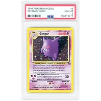 Gengar 1999 Pokemon Fossil Holo Rare #5 PSA Authenticated 8 Card