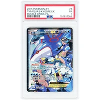 Team Aqua's Kyogre EX 2015 Pokemon Double Crisis Ultra Rare #6 PSA Authenticated 1 Card