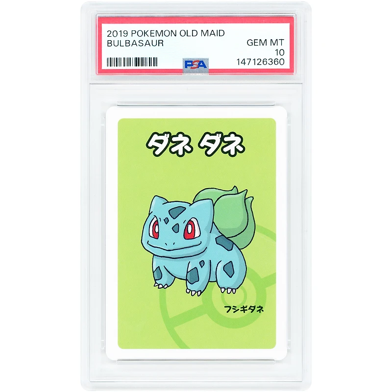 Bulbasaur 2019 Pokemon Old Maid Japanese Common #NNO PSA Authenticated 10 Card
