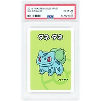 Bulbasaur 2019 Pokemon Old Maid Japanese Common #NNO PSA Authenticated 10 Card