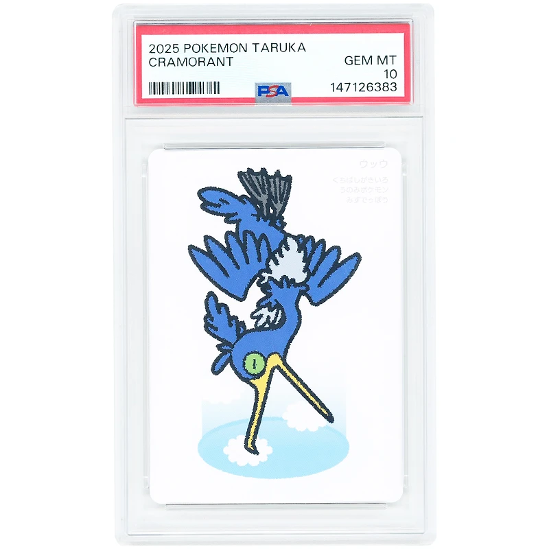 Cramorant 2025 Pokemon Taruka Playing Card #NNO PSA Authenticated 10 Card