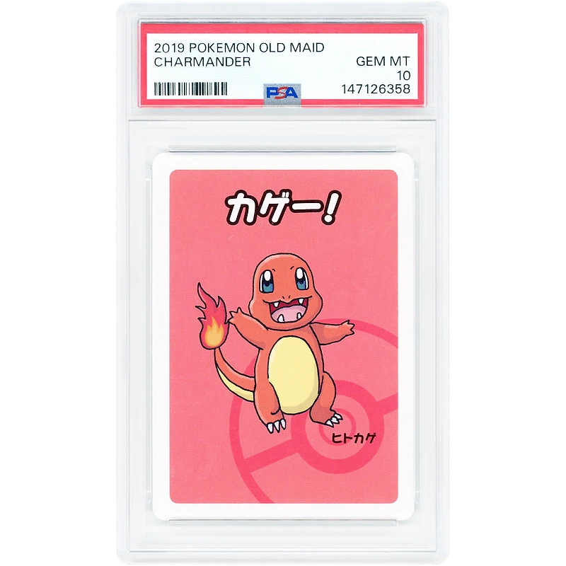 Charmander 2019 Pokemon Old Maid Japanese Common #NNO PSA Authenticated 10 Card
