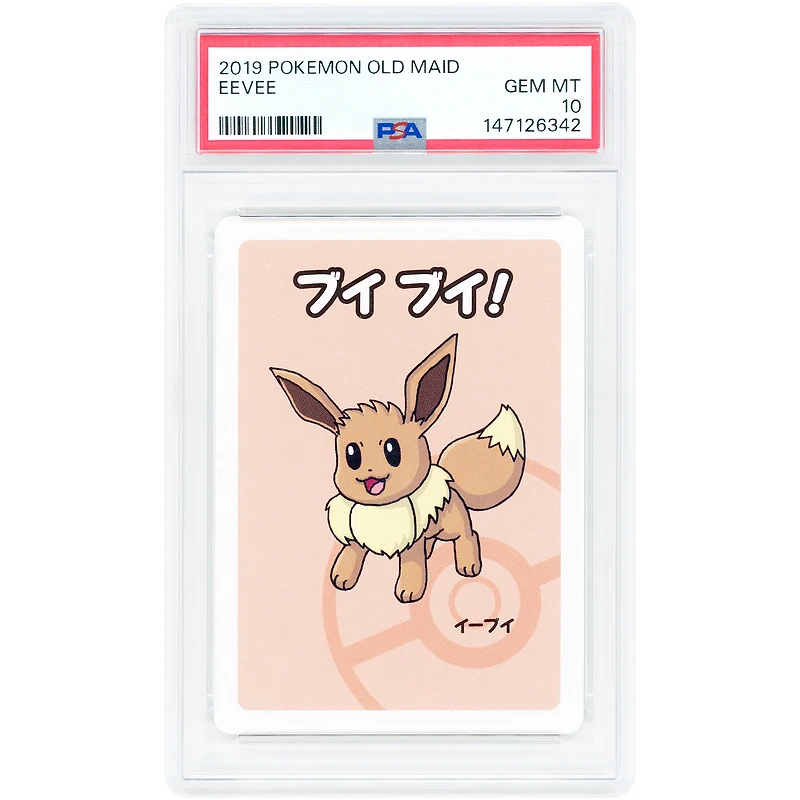 Eevee 2019 Pokemon Old Maid Japanese Common #NNO PSA Authenticated 10 Card