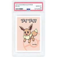 Eevee 2019 Pokemon Old Maid Japanese Common #NNO PSA Authenticated 10 Card