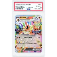 Flareon ex 2025 Pokemon Prismatic Evolutions Black Star Promo #014 PSA Authenticated 10 Card