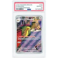 Gumshoos 2025 Pokemon Mega Evolution Illustration Rare #153 PSA Authenticated 10 Card